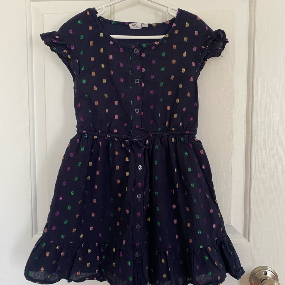 GAP Navy Blue Casual Dress with Flutter Cap Sleeves